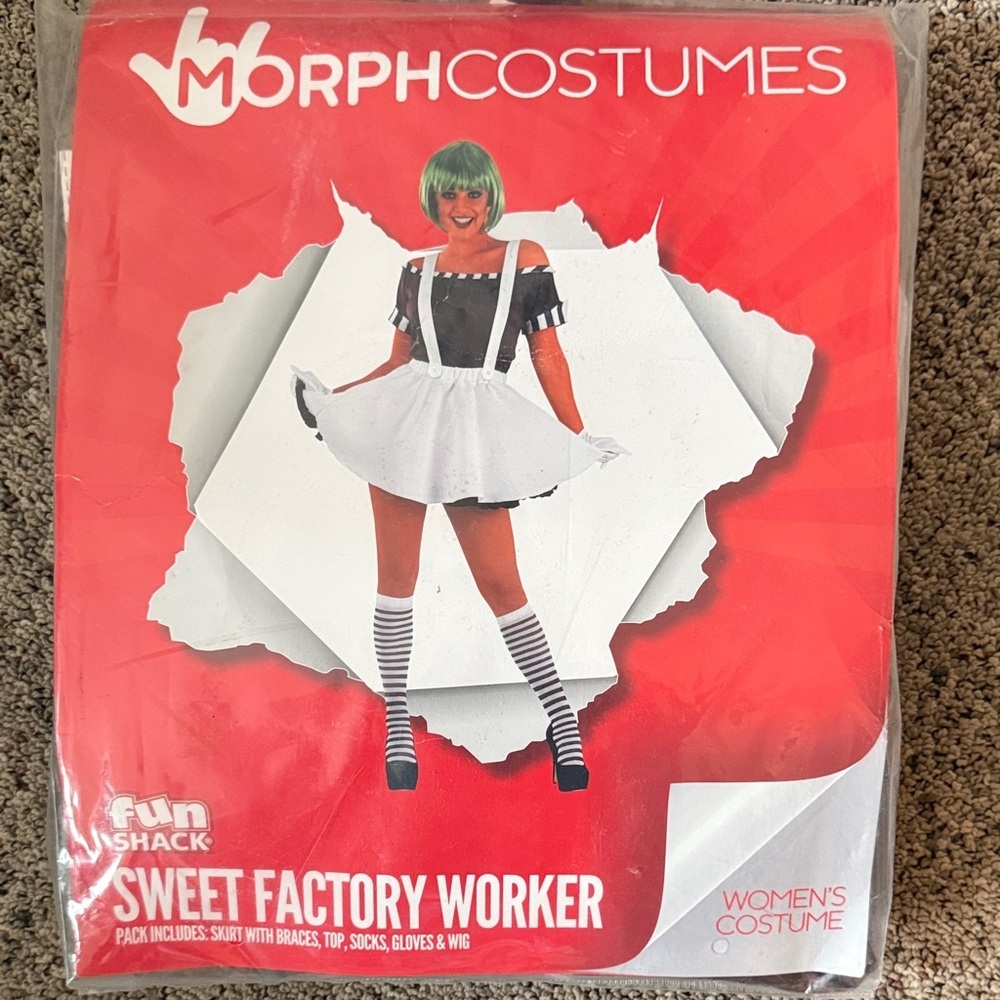 Oompa-Loompas Costume Charlie & the Chocolate Factory Willy Wonka Sz M